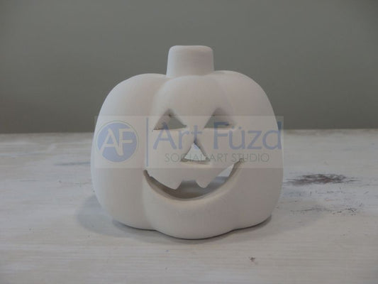 Pequeña vela votiva de calabaza Jack-O-Lantern ~ 3,25 pulgadas de diámetro x 2,75 pulgadas de alto