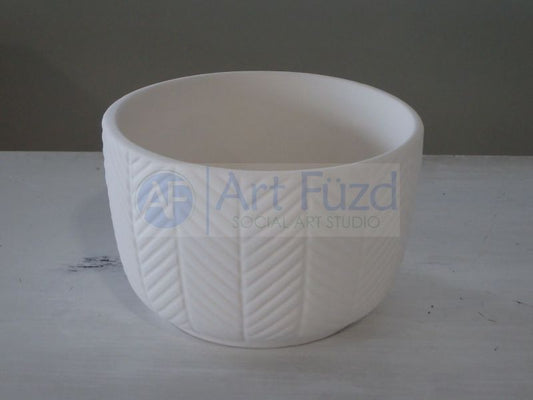 Schüssel mit Fischgrätenmuster ~ 5 Zoll Durchmesser x 3,25 Zoll Höhe