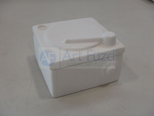 Retro Music Record Turntable Box ~ 4 x 4 x 2.75
