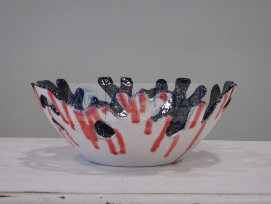 Coral Bowl ~ 8 in. dia. x 3.25 in. high