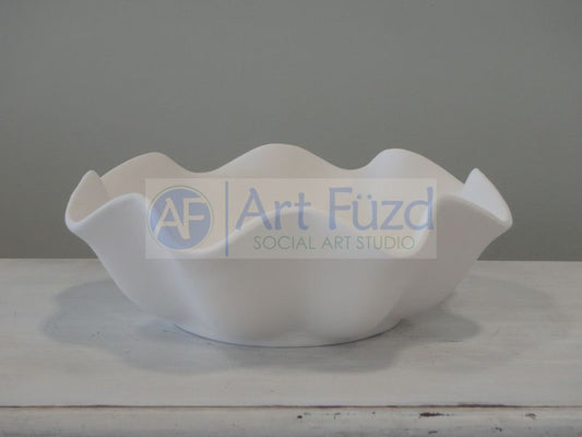Large Ruffled Blossom Bowl ~ 10 in. dia x 3.5 in. high