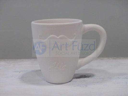 Seine Tasse mit Schnurrbart (12 oz.) ~ 3,75 x 4,5