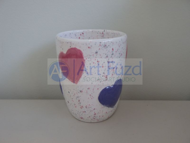 Kleines Herzglas (237 ml) ~ 7,6 cm Durchmesser x 9,5 cm Höhe