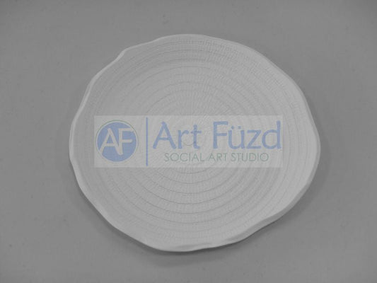 Lifted Organic Weave Plate ~ 7.5 in. dia. x 1 in. high