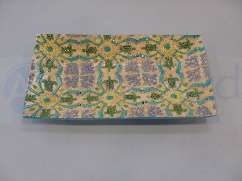 Geprägtes Summertime-Serviertablett ~ 9,75 x 5,5 x 1