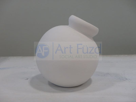 Tilted Ball Vase ~ 4.25 in. dia. x 4.5 in. high