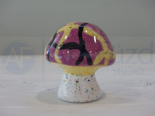 Mini Mighty Mushroom Figurine ~ 2 in. dia. x 2 in. tall