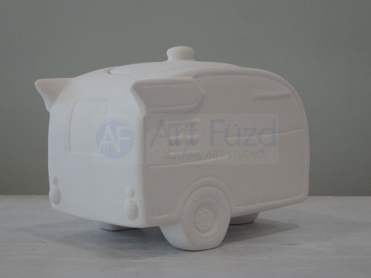 Retro Camper Jar or Box ~ 7 x 4.75 x 5.5