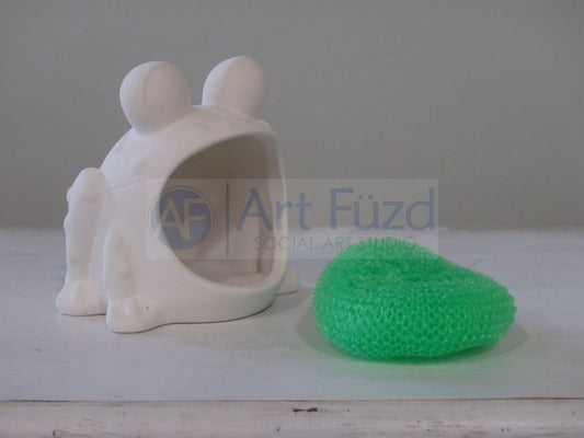 Froggie D. Scrubbings Scrubbie Holder ~ 4.75 x 3.75 x 4.5