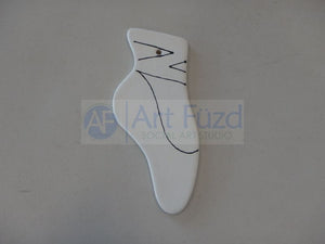 Flat Hand Detailed Ballet Slipper Holiday Ornament ~ 6 x 2.5