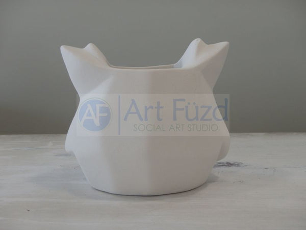 Faceted Owl Planter (16 oz.), includes Stopper ~ 4.75 x 4.75 x 4.25
