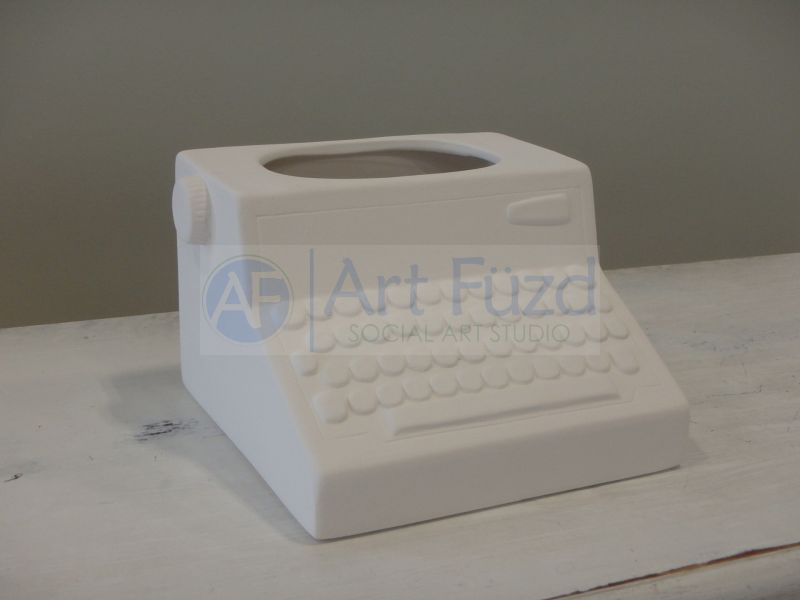 Retro Typewriter Planter or Container ~ 6.75 x 6.5 x 4.25