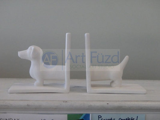 Wiener Dog Set of Bookends ~ 6.25 x 3.5 x 6.25 (each section)