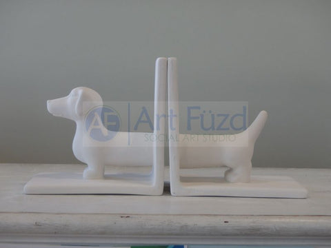 Wiener Dog Set of Bookends ~ 6.25 x 3.5 x 6.25 (each section)