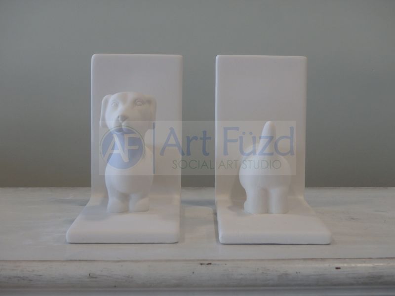 Juego de sujetalibros de perro salchicha ~ 6,25 x 3,5 x 6,25 (cada sección)