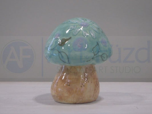 Garden Mushroom Figurine ~ 4.75 x 6