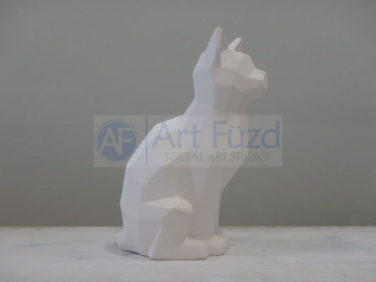 Faceted Cat Figurine ~ 6.25 x 5 x 9.75