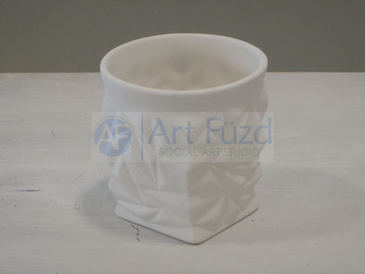 Random Facets Faceted Tumbler (12 oz.) ~ 3.75 in. dia. x 3.75 in. high