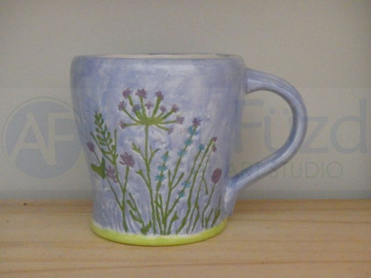 Engraved Meadow Scenery Mug (16 oz.) ~ 4.25 in. dia. x 4.25 in. high