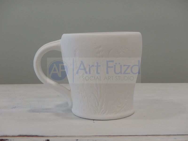 Tasse mit gravierter Wiesenlandschaft (473 ml) ~ 10,8 cm Durchmesser x 10,8 cm Höhe