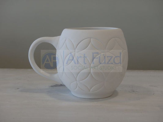 Mosaic Flower Classic Mug ~ 5.5 in. dia. x 3.75 in. high