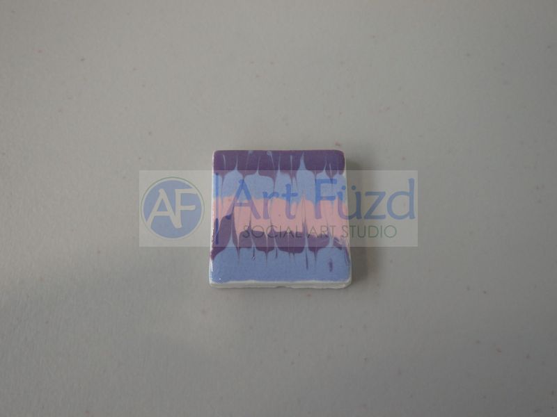 CLEARANCE: Small Flat Square Tile Hand Pressed Bisquie - Smooth No Design ~ 1.25 x 1.25