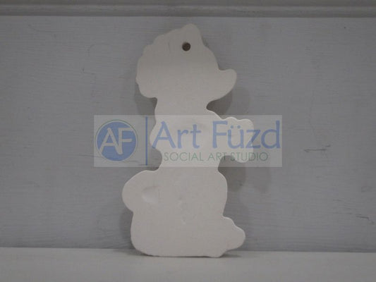 Flat Vintage Poodle Holiday Ornament ~ 2.25 x 4