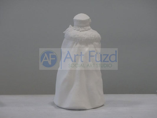 Medium Vintage Santa wearing Large Coat with Animals Nestled Inside Figurine ~ 5.5 x 4 x 9.25