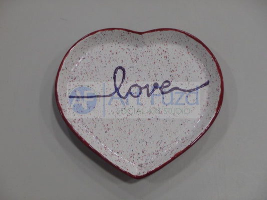 Heart Plate ~ 9 x 8