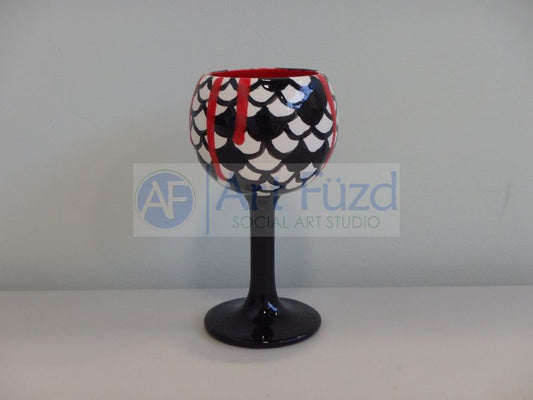 Red Wine Goblet ~ 3 in. dia. x 6.75 in. high