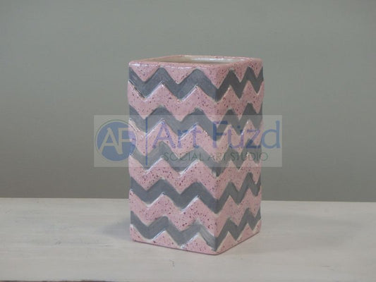Chevron Vase ~ 4 x 7