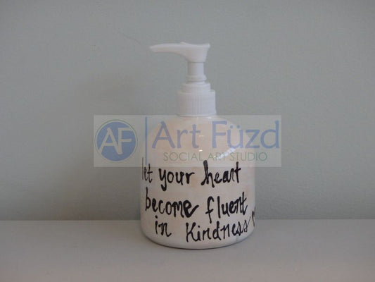 Small Soap Pump Dispenser ~ 3.25 in. dia. x 5.5 in. high