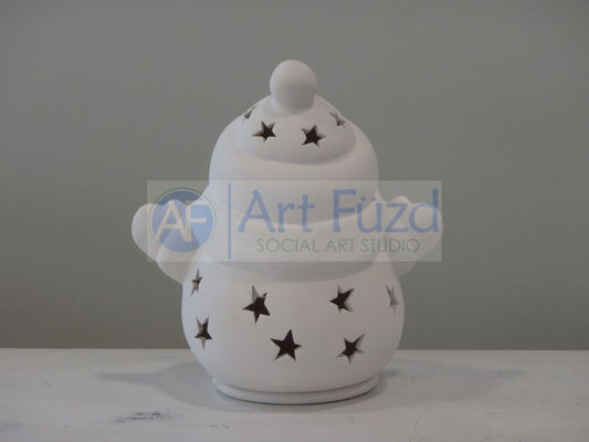 Snuggles the Snowman Lantern on Base ~ 6 x 6