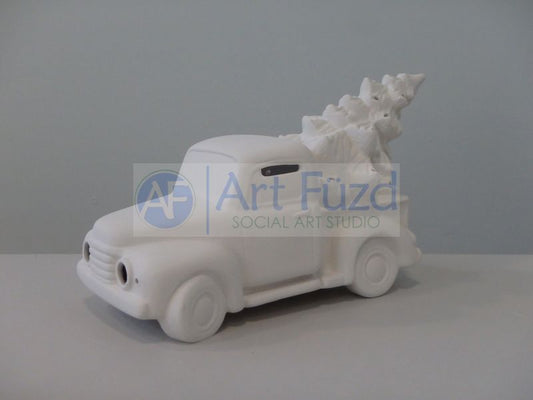 Antique Truck with Christmas Tree, includes Light Kit ~ 12 x 5.75 x 7