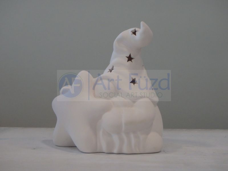 Wichtel mit großer Sternlaterne ~ 6,5 x 7