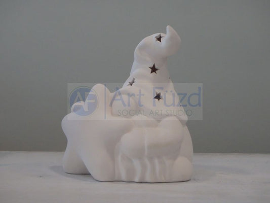 Gnome with Big Star Lantern ~ 6.5 x 7