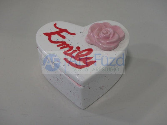 Medium Heart Box with Lid ~ 4 x 2