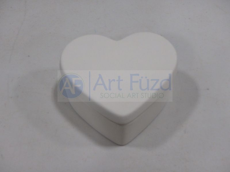 Caja pequeña de corazón con tapa ~ 3,25 x 1,75