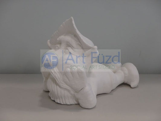 Large Nipper Woodland Gnome Lying Down Figurine ~ 7.75 x 12 x 9