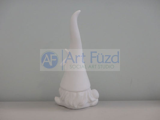 Large Tall Gnome with Dragonfly and Mushroom Figurine ~ 6.5 x 5 x 13.5