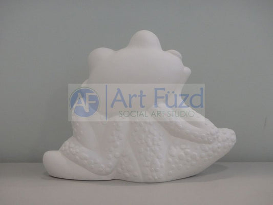 Large Wondering Frog Figurine ~ 13 x 5 x 9.5