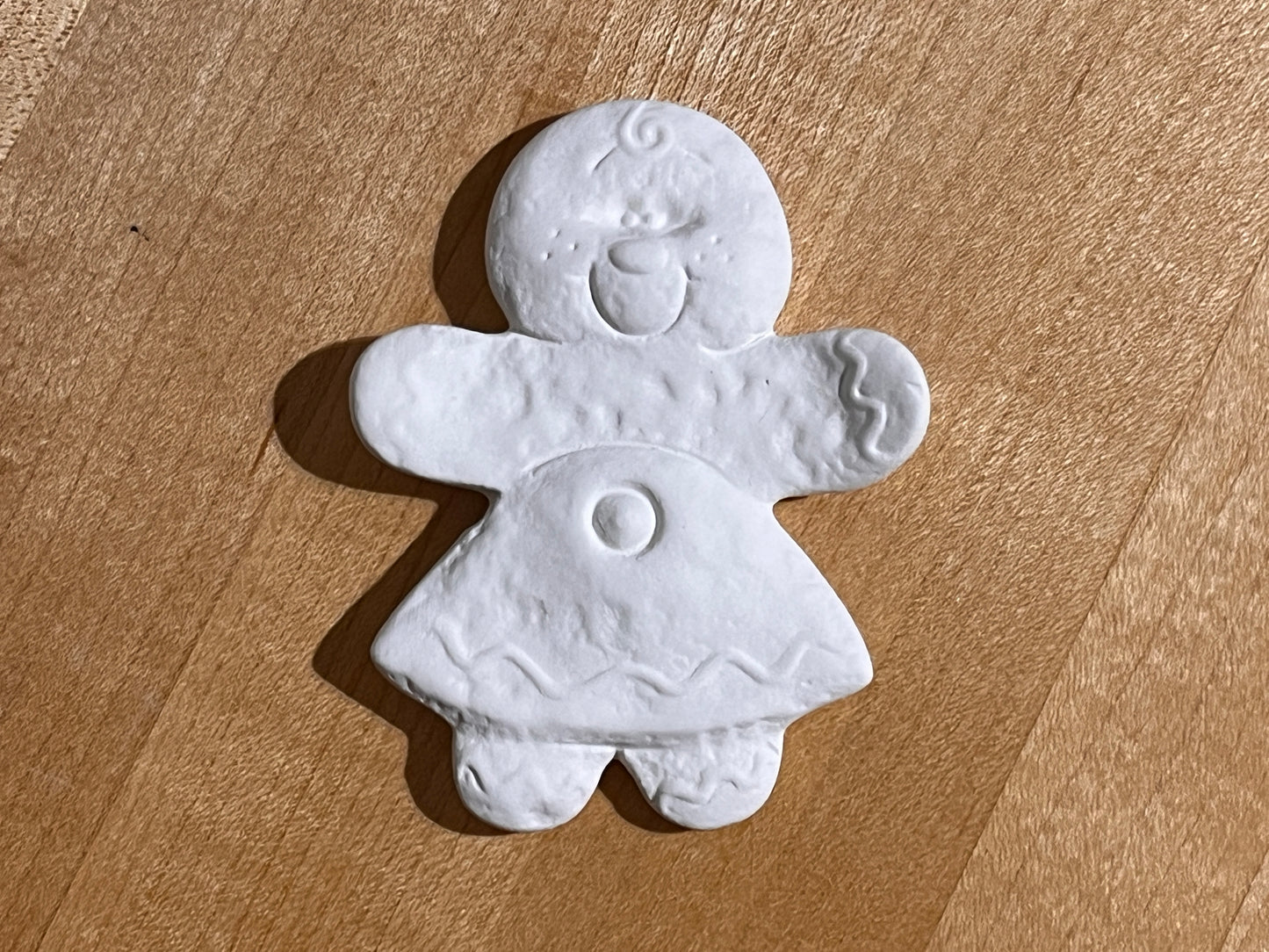 Large Textured Gingerbread Girl Bisquie ~ 2.5 x 0.25 x 3
