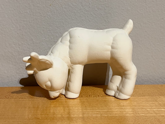 Small Softee Reindeer Bent Down to Eat ~ 4 x 3 x 3