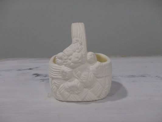 xxx-Cesta de mimbre con forma de osito de peluche pequeño ~ 3 x 3 x 3,25