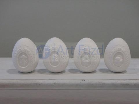 Decorative Standing Easter Egg (4 Designs) ~ 3 x 2.5 x 4.25
