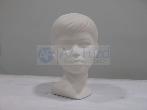 Large Young Boy Face and Head Bust ~ 4.5 x 5 x 7.25