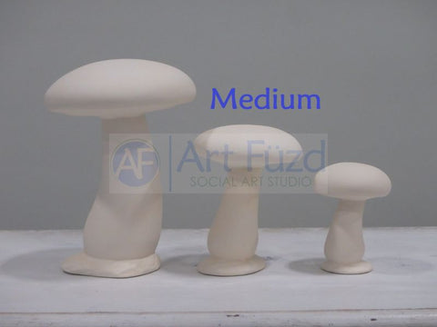 xxx-Medium Slim Mushroom Figurine ~ 3.5 dia. x 4.5 high