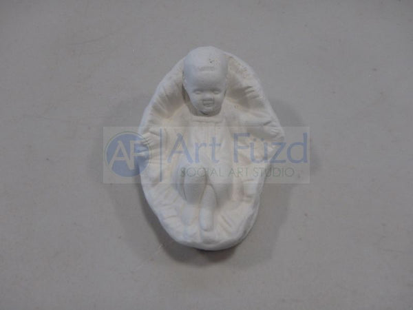 Small Baby Jesus in a Manger or Baby in a Cradle ~ 1.5 x 1