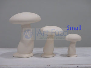 Small Slim Mushroom Figurine ~ 2.5 dia. x 3.5 high