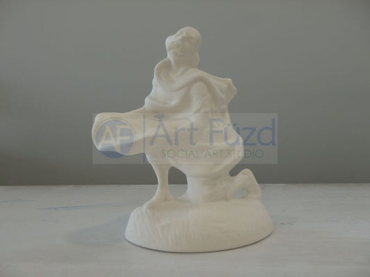 Medium Villager Kneeling on One Knee ~ 4.5 x 3 x 5